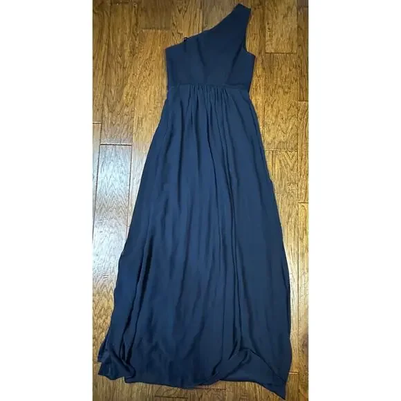 NWOT Adrianna Papell Women's One Shoulder Chiffon Gown SZ 0 - Picture 6 of 6